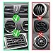 Hovinso Car Phone Mount, Universal Air Vent Magnetic Car Phone Holder Ultra Compact 360 Rotation Dashboard Mount for iPhone X/8/8 Plus/7/7 Plus/6/6S/Galaxy S8 (Black, Size-1)