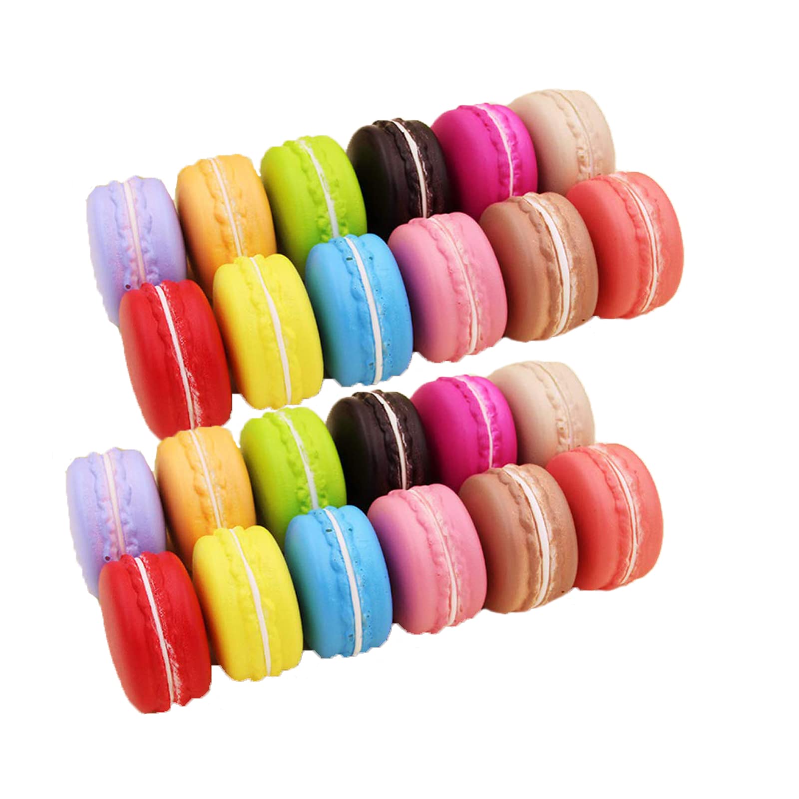 MSUIINT 12 Pieces Realistic Artificial French Macaroons Cookies,Fake Dessert Macarons,DIY Coffee Shop and Bakery Decorating,5cm