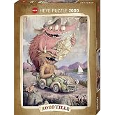 Heye Road Trippin' Zozoville 2000 Piece Jigsaw Puzzles, Multicoloured
