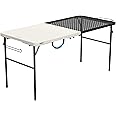 Lifetime Folding Tailgate Table with Grill Rack, Portable Outdoor Camping Station, 5-Foot