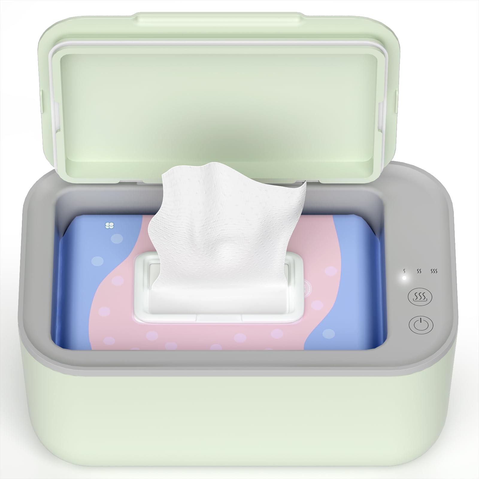 Photo 1 of Awesmom Baby Wipe Warmer and Babies Wet Wipes Dispenser,Diaper Wipe Warmers with 3-Step Temperature Control and Large Capacity,Baby Wipes Warmer