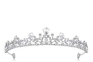 Lovelyshop Royal Crystal Princess Wedding Alloy Tiara Headpiece-Silver