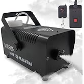 VIRFUN Fog Machine, Smoke Machine with Remote Control for Halloween, Party | Wireless&amp;Wired Remote Control, for Halloween, Party, Outdoor, Indoor and Stage Effect, 400W