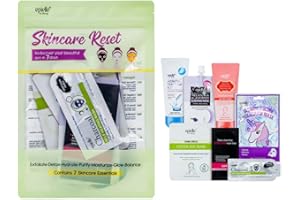 Epielle Skincare Reset 7-Day Kit, Korean Beauty, Korean Skincare, All in one Kit, Gift Set, Beauty Gift, Spa Day, Easter Gifts (Pack of 1, Skincare Reset 7-Day Kit)