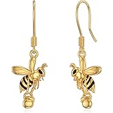 925 Sterling Silver Hypoallergenic Animal Earrings Elephant/Cow/Dragonfly/Guinea Pig/Dog/Dragon/Wolf/Bunny/Hummingbird Dangle Drop Earrings for Women Cute Animal Jewelry Gifts for Women Girls