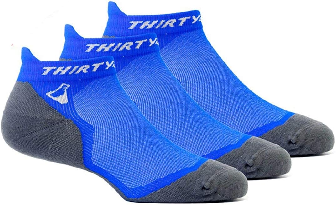 Thirty48 Ultralight Athletic Running Socks for Men and Women with Seamless Toe, Moisture Wicking, Cushion Padding : Clothing
