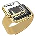Probrotherbrand New Apple Watch Band Steel Milanese Loop Replacement Wrist Band with Free Plated Case for Apple Watch iWatch (Gold 42mm)