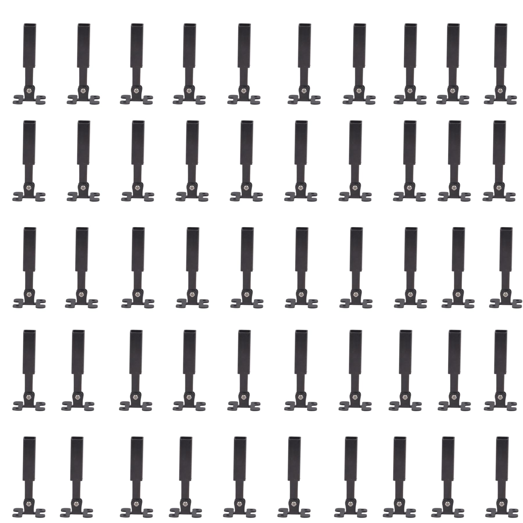 Photo 1 of Angle Adjustable Connectors,Baluster Swivel Connectors with Screw for Installation of 1/2" Square Balusters balusters for Staircase Interior 50Pack