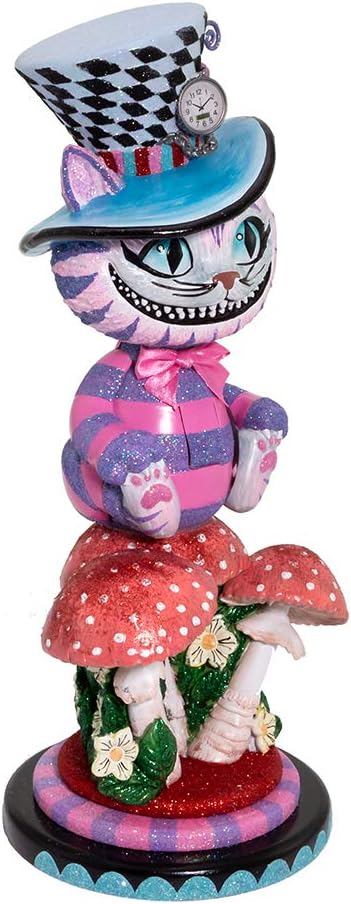 Nutcrackers - Kurt S. Adler HA0573 Hollywood Cheshire Cat Nutcracker, Multi-Colored