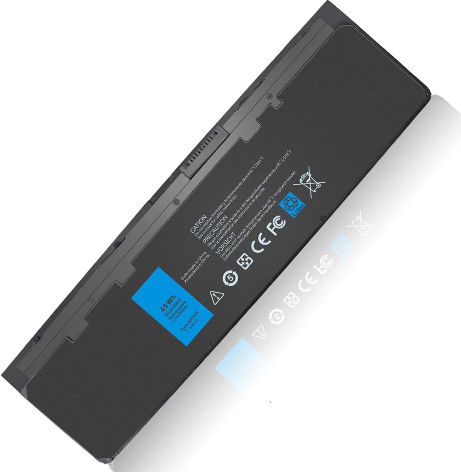 45WH E7240 E7250 GHT4X WD52H Compatible with Dell Latitude 7240 7250 Ultrabook X01 PT1 GVD76 HJ8KP VFV59 KWFFN JN0J1 J31N7 GD076 F3G33 NCVF0 W57CV 451-BBFS 451-BBFW 451-BBFX 451-BBQD