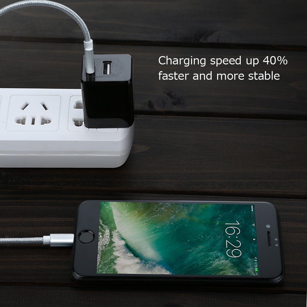 [Apple MFi Certified] 2 in 1 Lightning Cable,2Pack 3.3FT Lightning and Micro USB Cable High Speed Sync and Charging Cable for Apple iPhone X 8 7 7 Plus iPad Samsung Nexus HTC and Other Android Phones Tablets