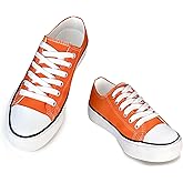 Canvas Shoes for Women Casual Low Top Sneakers, Womens Fashion Classic Lace Up Walking Shoes for Everyday Wear