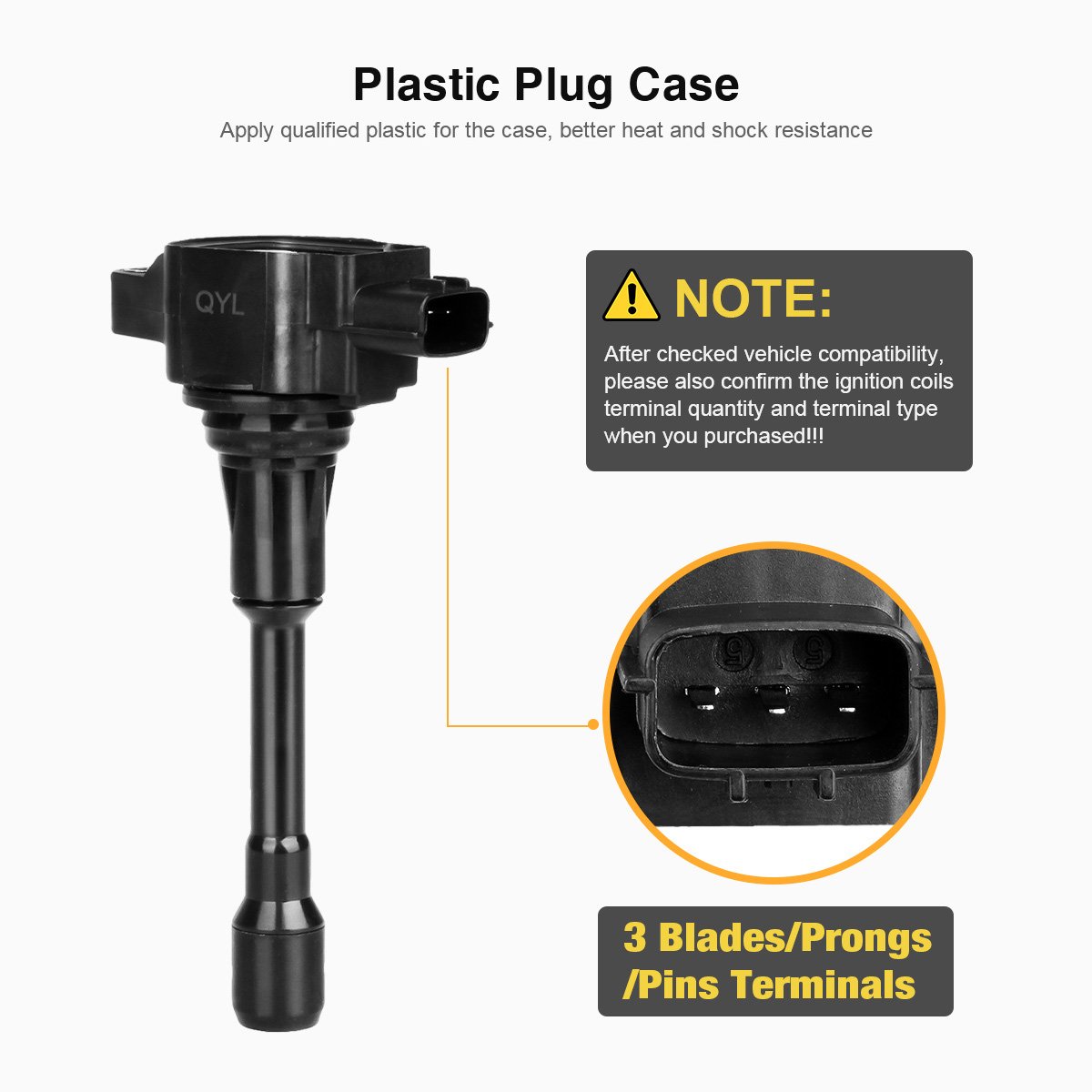 Galleon QYL 4Pcs Ignition Coils Pack Replacement For Nissan Altima
