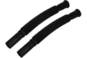 OEBUAFI 2Pcs Flexible Basin Drain Pipe, PVC Corrugated Adjustable Sink Drain Hose for Kitchen Bathroom Sink Plumbing Repair O