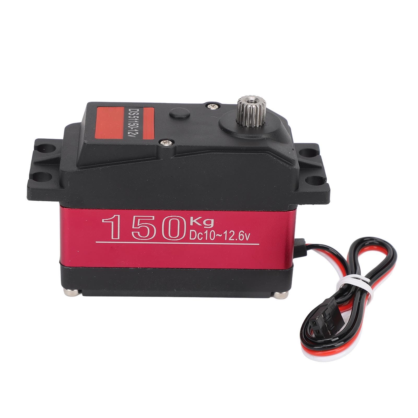Fockety 150KG High Coreless Motor Servo for 1/5 RC Cars, 18T IP66 Waterproof Digital Servo Metal Gear Aluminum Alloy Gear Servo Servo for Robotic DIY, RC Car