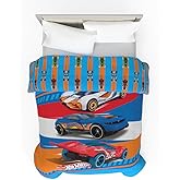 Franco Kids Bedding Super Soft Microfiber Reversible Comforter, Twin/Full, Hot Wheels