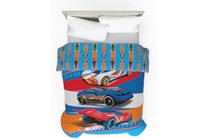 Franco Kids Bedding Super Soft Microfiber Reversible Comforter, Twin/Full, Hot Wheels
