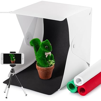 spoway Photo Studio Caja, tablero de la mesa plegable portátil LED ...