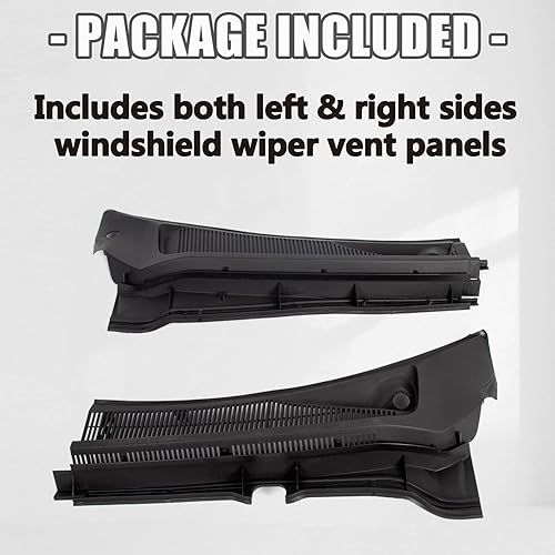 KUAFU Windshield Wiper Cowl Cover Panel - Left & Right Set For 2011-2016 Ford Super Duty F250-F550
