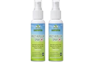 LEAVESTRA Mosquito Repellent Spray for Body, Insect Repellent Spray Natural Bug Repellent for Skin DEET-Free Travel Size 2 Fl Oz (2 Pack)