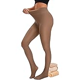 Fleece Lined Tights Women Thermal Winter Leggings with Fleece Lined Fake Translucent Warm Thick Tights Pantyhose for Women