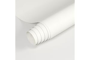 Oxdigi White Contact Paper Peel and Stick Wallpaper for Shelf Liner Cabinet Table Drawer Door Reform Decorative Thick Self Ad