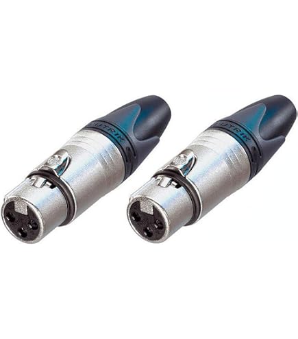 Amazon.com: Neutrik NC3MXX-BAG 3-Pin XLRM Cable Connector, Black