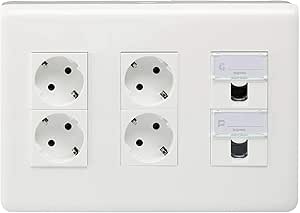 Legrand 078883Ea Toma Pared Múltiple, Blanco : Amazon.es ...