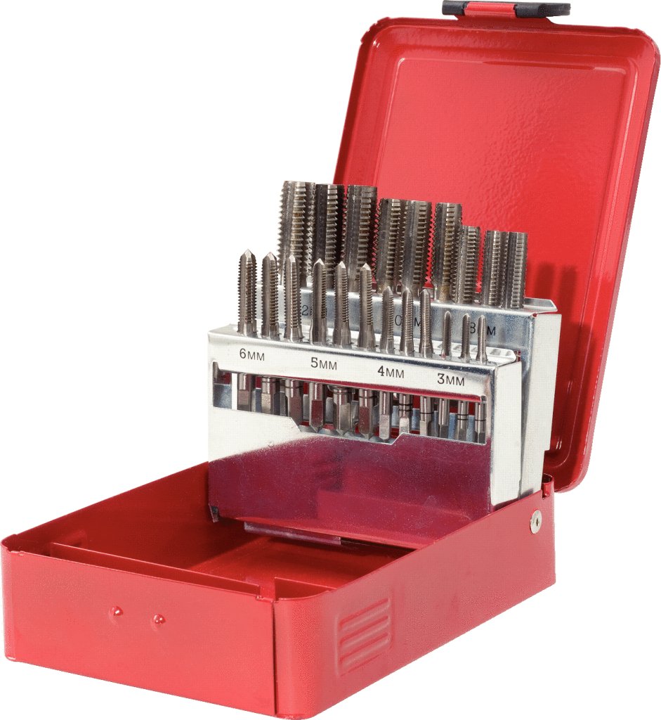 KS Tools HSS M3-M12 Tap Set (21 Pieces), Medium