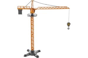 Artibetter Diecast Crane Truck Toy Miniature Construction Vehicle with Slewing Feature Enhances Early Learning