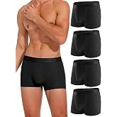 DSSZVV Men's Trunks Underwear Breathable Cooling Stretch Fit No Fly 4-Pack | Ultra Lightweight,Ultra Soft,Short-Leg Design,Daily Comfort,Silky Smooth Feel,Second Skin Comfort,Barely There Feel,Tagless