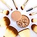 Party Queen Bamboo Makeup Brushes Set 11 Pieces Professional Kabuki Foundation Blending Blush Concealer Eye Face Powder Cosmetics Brush Kit With Box