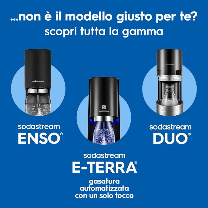Art – Gasatore per realizzare acqua frizzante e bevande, nero