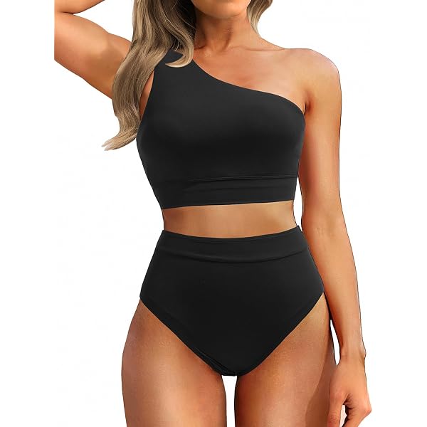 Bikini triangle longline taille haute avec col licou