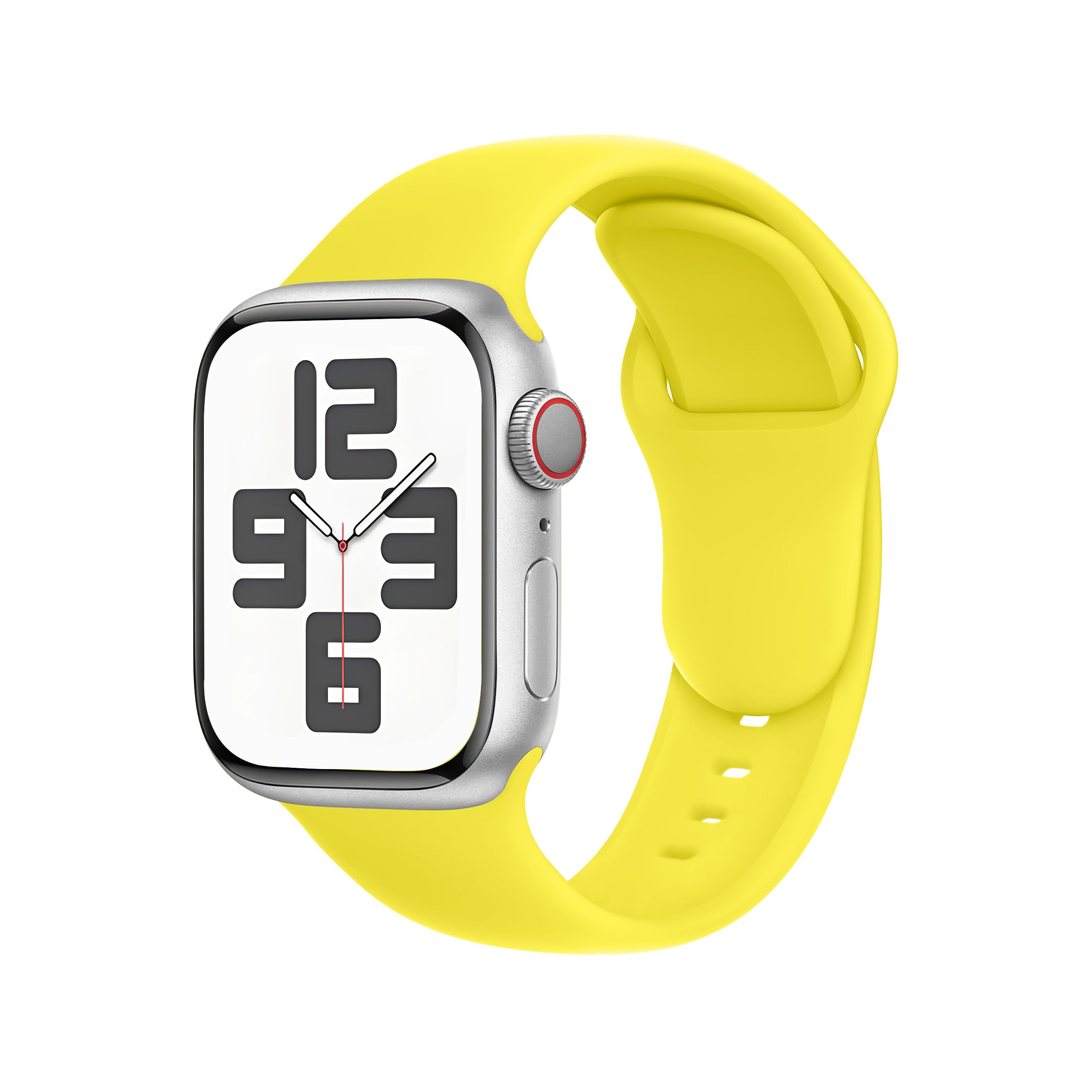 C1 for Apple Watch Strap Ultra 2/Ultra/Series11 10 9 8 7 6 5 4 3/SE (38/40/41/42/44/45/46/49mm) - Sport | Secure Fit, Unisex, Compatible with All Models,Fresh Lemon Yellow