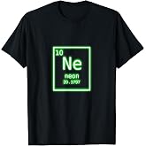 Neon Element Green Periodic Table Chemistry Nerd Costume T-Shirt Small