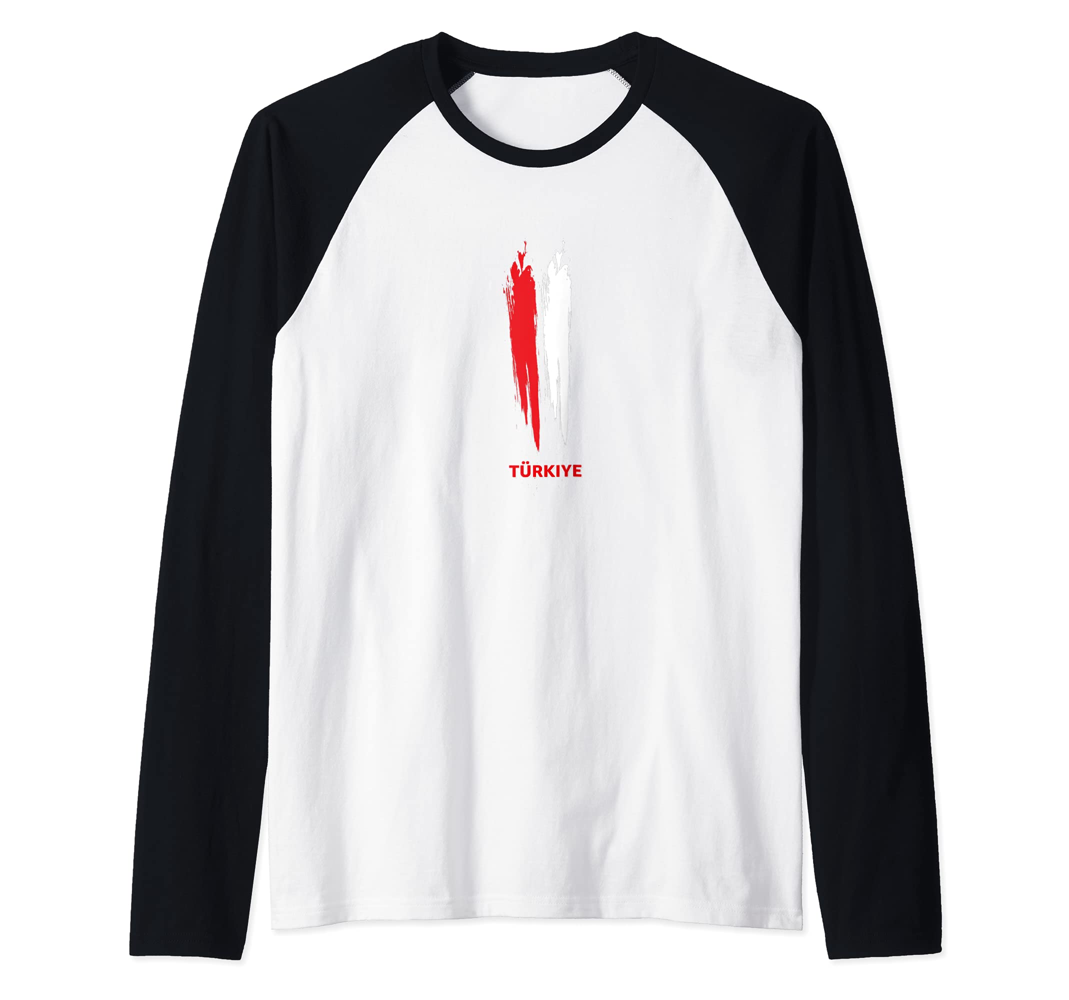 Flag Turkey Raglan Baseball Tee