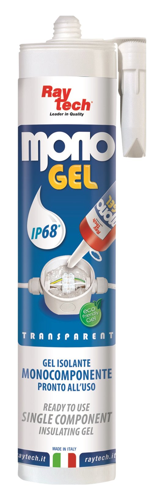 DiO Connected Home DIO013026 Monogel Gel Mono Insulating Component Transparent, Blue