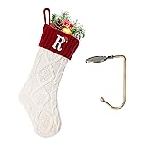 VRFASHION Christmas Stockings with Initials, Letter