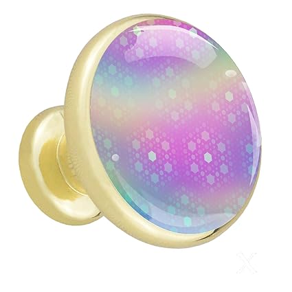 Möbelknopf Buntes glänzendes Muster Schubladen knöpfe Kristall für