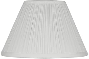 Antique White Small Empire Mushroom Pleated Lamp Shade 5" Top x 11" Bottom x 7.5" High (Clip-On) Replacement - Springcrest
