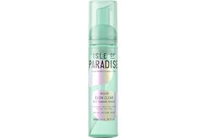 Isle of Paradise Glow Clear Self Tanning Mousse - Color Correcting Tanning Foam, Vegan and Cruelty Free, 6.76 Fl Oz