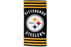 Northwest NFL Pittsburgh Steelers Unisex-Adult Beach Towel, 30" x 60", Stripes