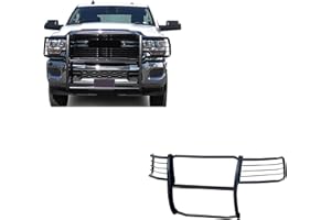 BLACK HORSE OFF ROAD Black Horse Grille Brush Bumper Guard Modular Black Compatible with 19-24 Ram 2500|19-24 Ram 3500 (Excl. Power Wagon Trim)-17DG113MA