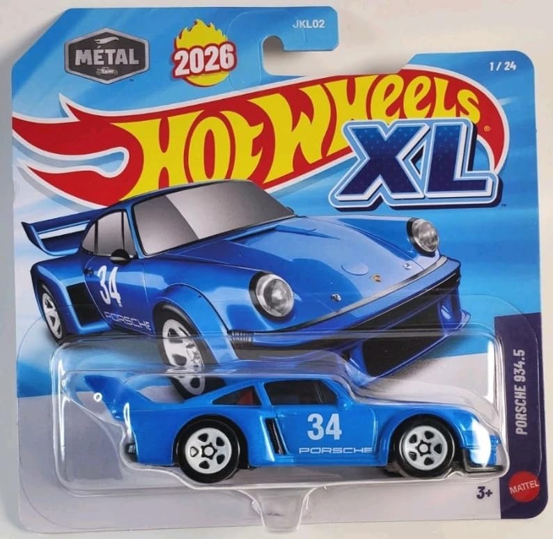 Hot Wheels XL Porsche 934.5 [Blue] 1/24 New for 2026! 1:43 Scale Diecast Toy Vehicle