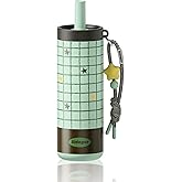 Sidagar 24 oz Insulated Tumbler, Stainless Steel Coffee Mug with Lid and Straw, Aesthetic Emotional Support Bottle, Commute Yoga Office Travel, Star Charm - Retro Blue Grid