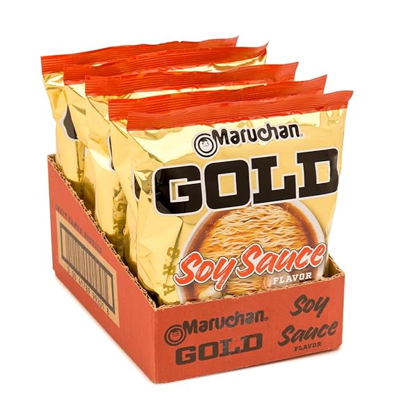 MARUCHAN GOLD SOY SAUCE CRAFT RAMEN NOODLES, 3.79 OZ, PACK OF 5