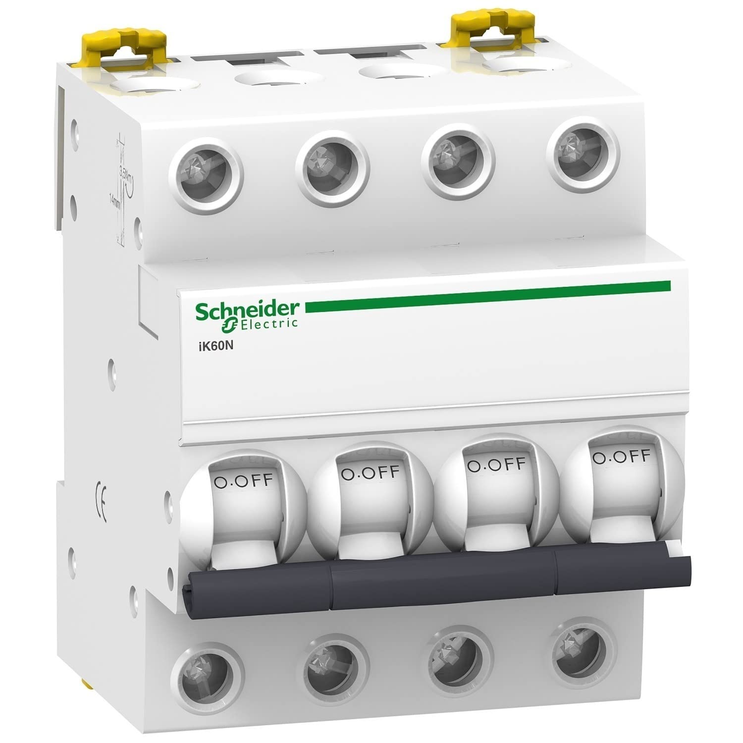 Schneider Electric a9 K17416 magneto-thermic Switch, ik60 N, 4P, 16 A, Curve C
