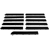 SnapLock Male Garage Floor Edge, 11 Pack, Male, Fits Garage Tiles | Beveled transition edge, Snap-together installation, Fits RaceDeck GarageTrac and GarageDeck tiles, Made in USA