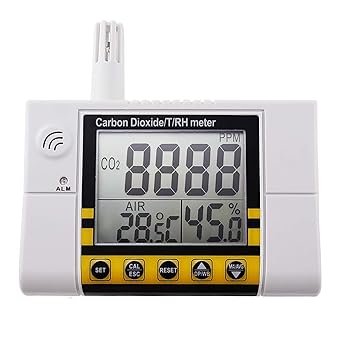 Indoor Air Quality Iaq Carbon Dioxide Co2 Temperature Humidity Monitor Meter Tester With Wall Mountable Non Dispersive Infrared Ndir Meter Sensor Detector Amazon Com Industrial Scientific